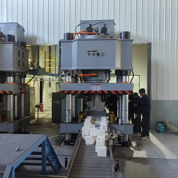 800噸牛羊舔磚液壓機現場 800噸牛羊舔磚液壓機現場